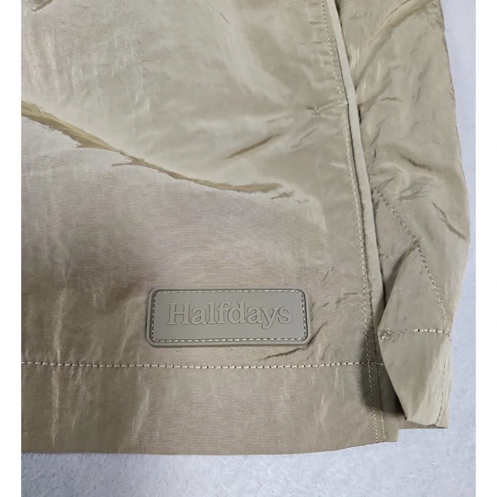 Halfdays Womens Brown Adams Nylon Pull On Shorts Size Small NWT